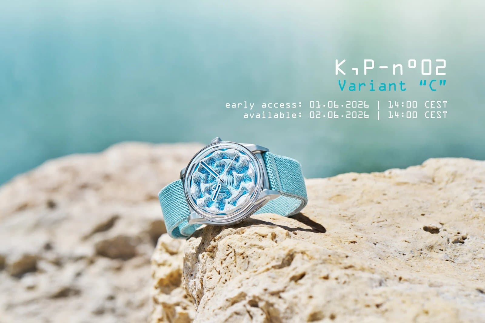 Kollokium Projekt 02 Variant C "Cooler Waters": 67 Hand-Painted Plates in Summer Turquoise, Limited to 299