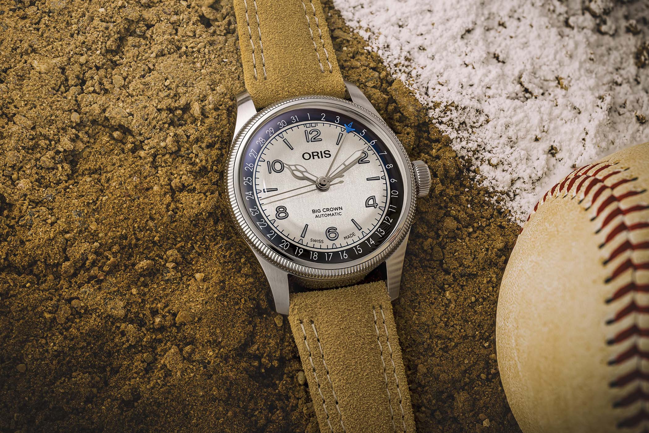إصدار Oris Lou Gehrig المحدود: تحيّة من Big Crown Pointer Date إلى “الحصان الحديدي” في عالم البيسبول، بإصدار محدود من 2,130 قطعة