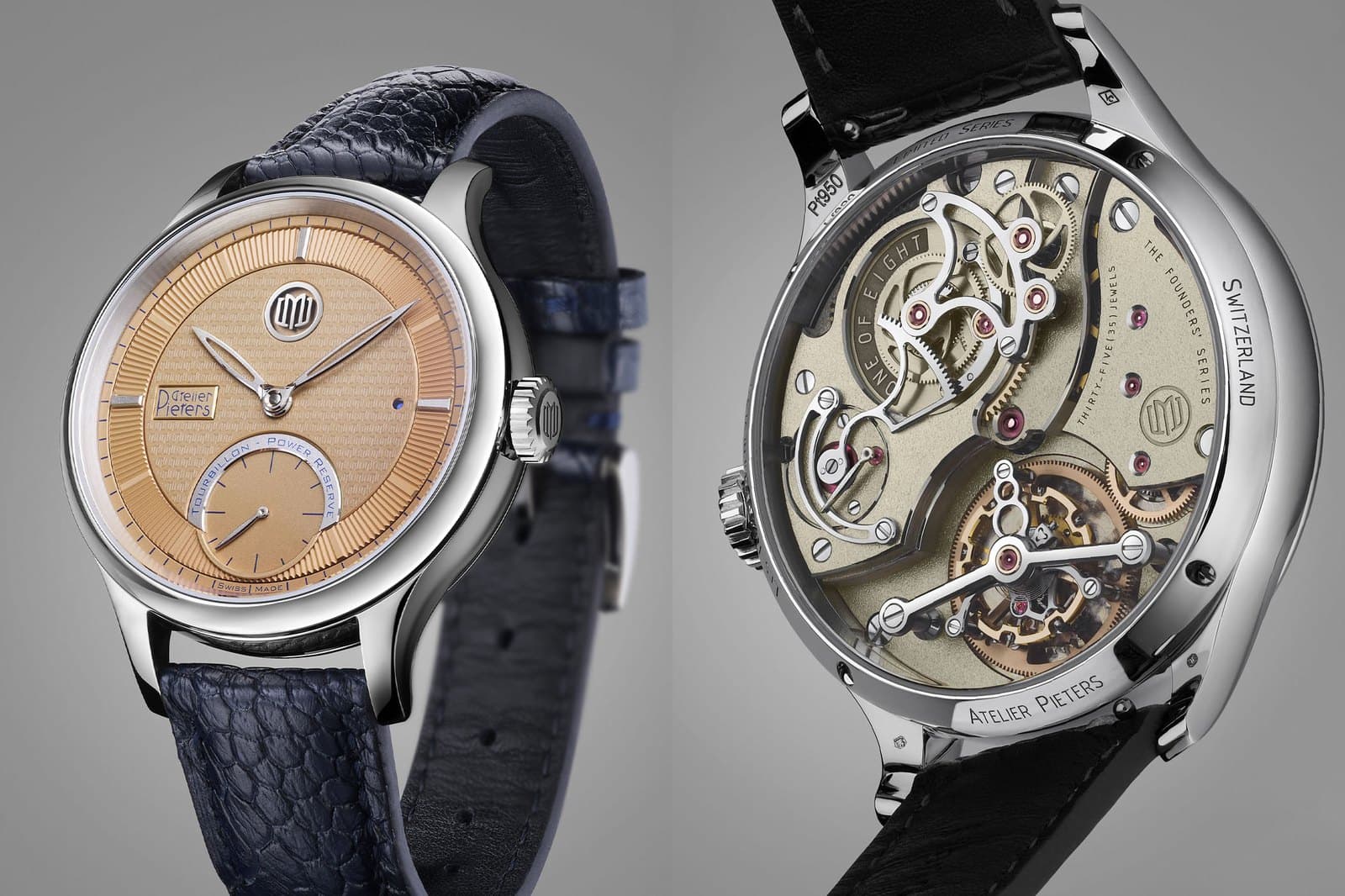Atelier Pieters Atelier 1 Founders' Series: أحد أبرز من عملوا على توربيون Omega المركزي يوقّع توربيونه البلاتيني الخاص، أربع ساعات في السنة