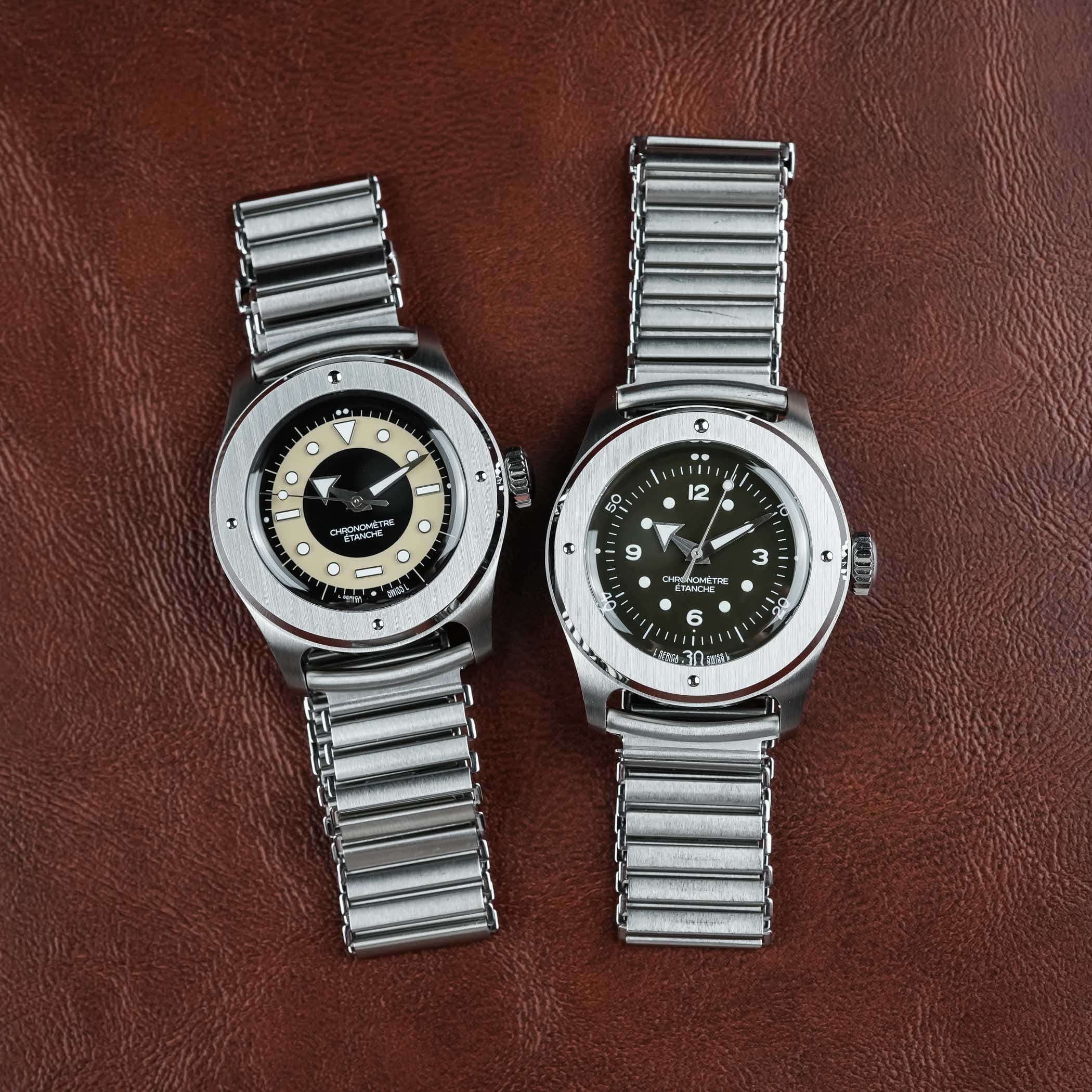 Serica Ref. 7505 Field Chronometer — ساعة ميدانية بقياس 35 mm وشهادة COSC ابتداءً من 1,090 يورو