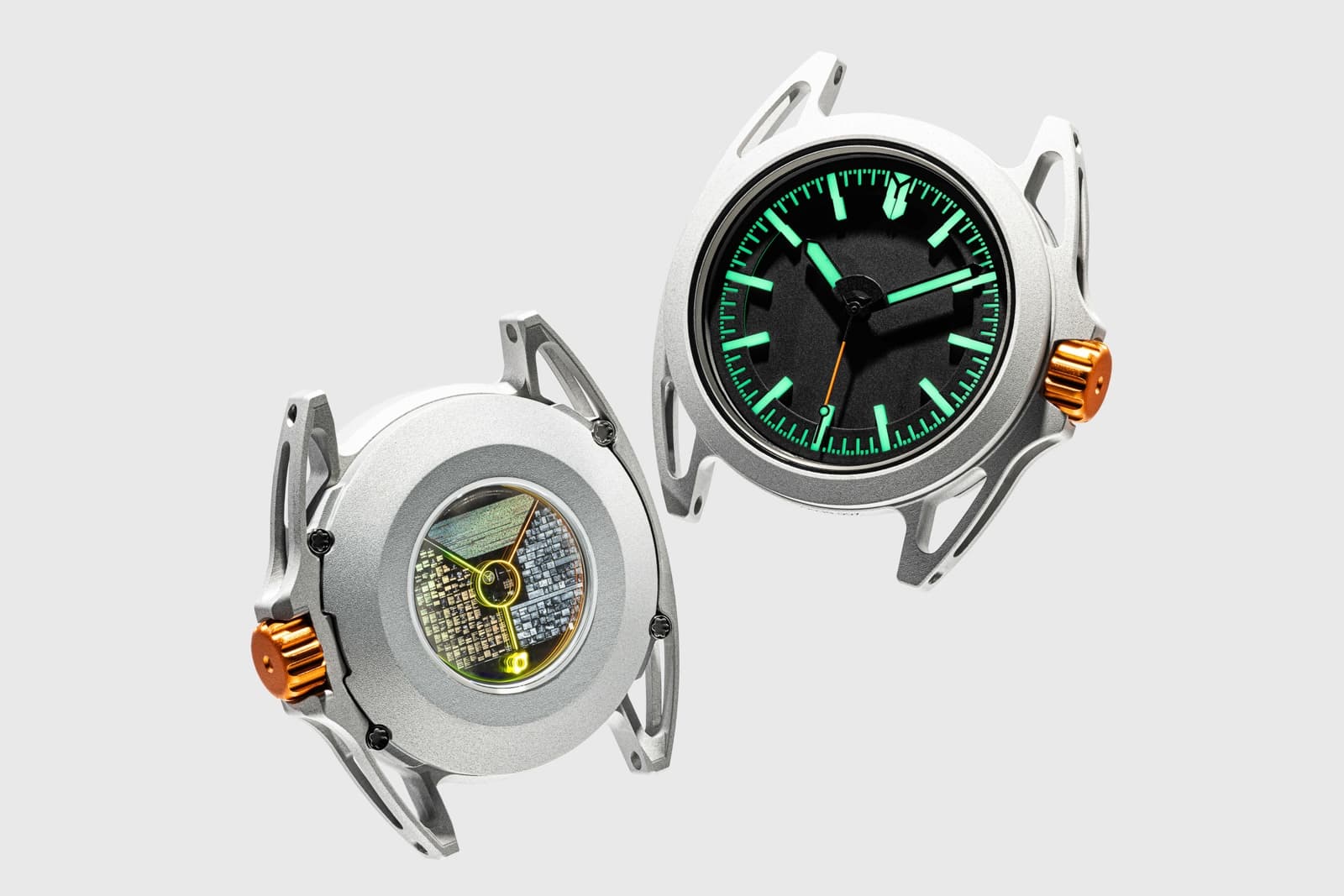 Barrelhand Monolith: 3D-Printed Scalmalloy, Aerolight X2 Ceramic Lume, 1,000-Year NanoFiche Caseback — The USD-9,750 Mission-Grade Space Watch