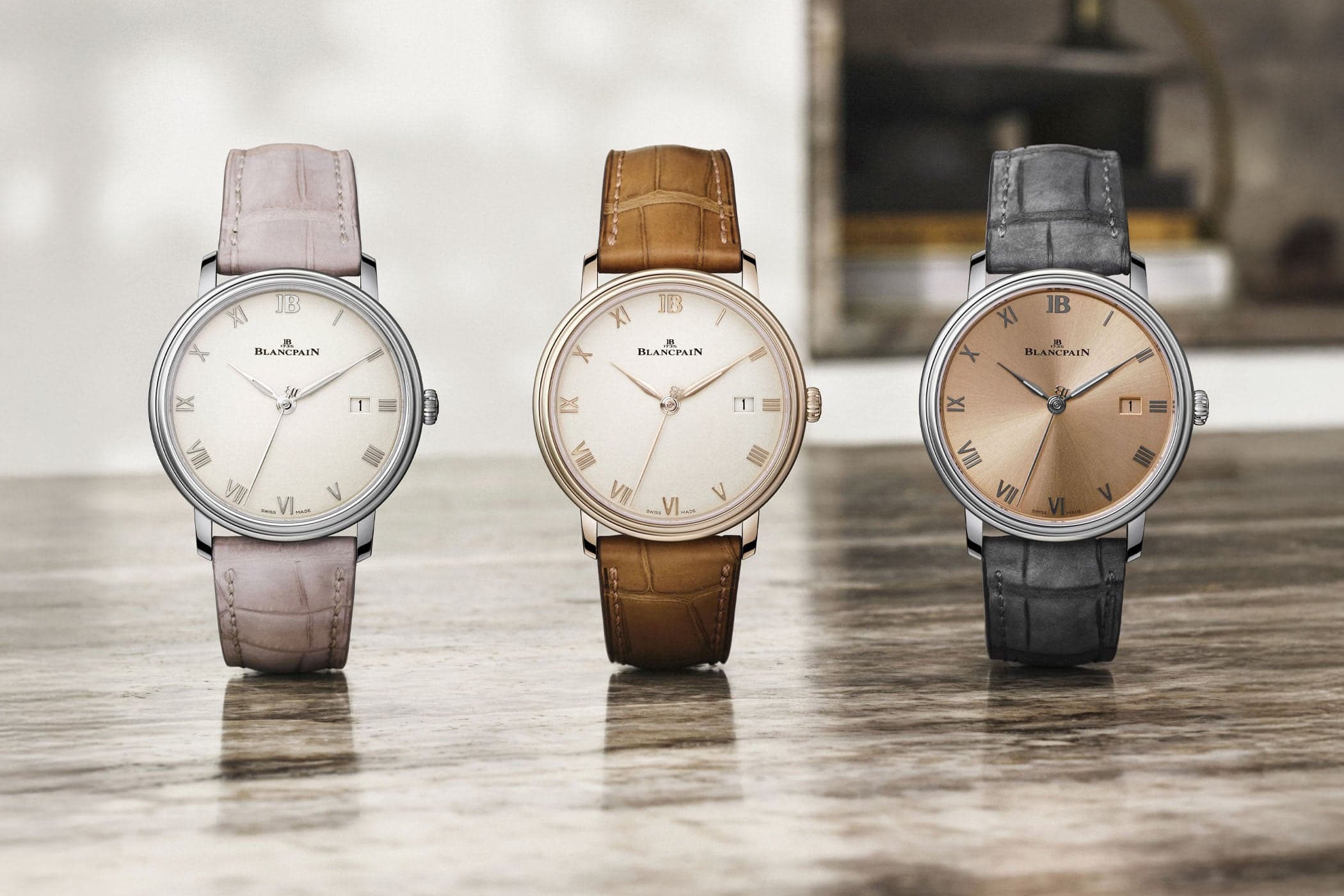 Blancpain تُصغّر Villeret Ultraplate إلى 38 mm — وتضيف أول مينا سلمونية في المجموعة