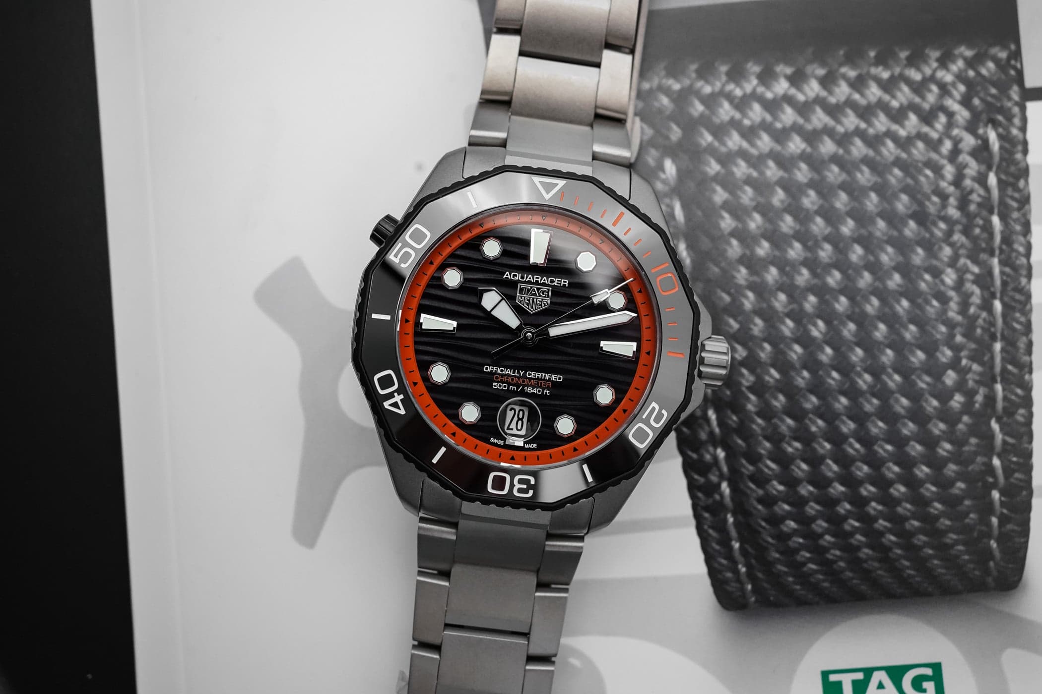 TAG Heuer Aquaracer Professional 500 Date Titanium 42mm Limited Editions (WBP5182 + WBP5183): 120 Grams of In-House COSC Dive Watch — W&W 2026