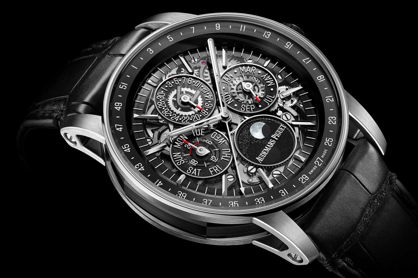 AP's Code 11.59 Gets the Skeleton Treatment: Perpetual Calendar Openworked Ref. 26443NB — Calibre 7139 in a Round Case