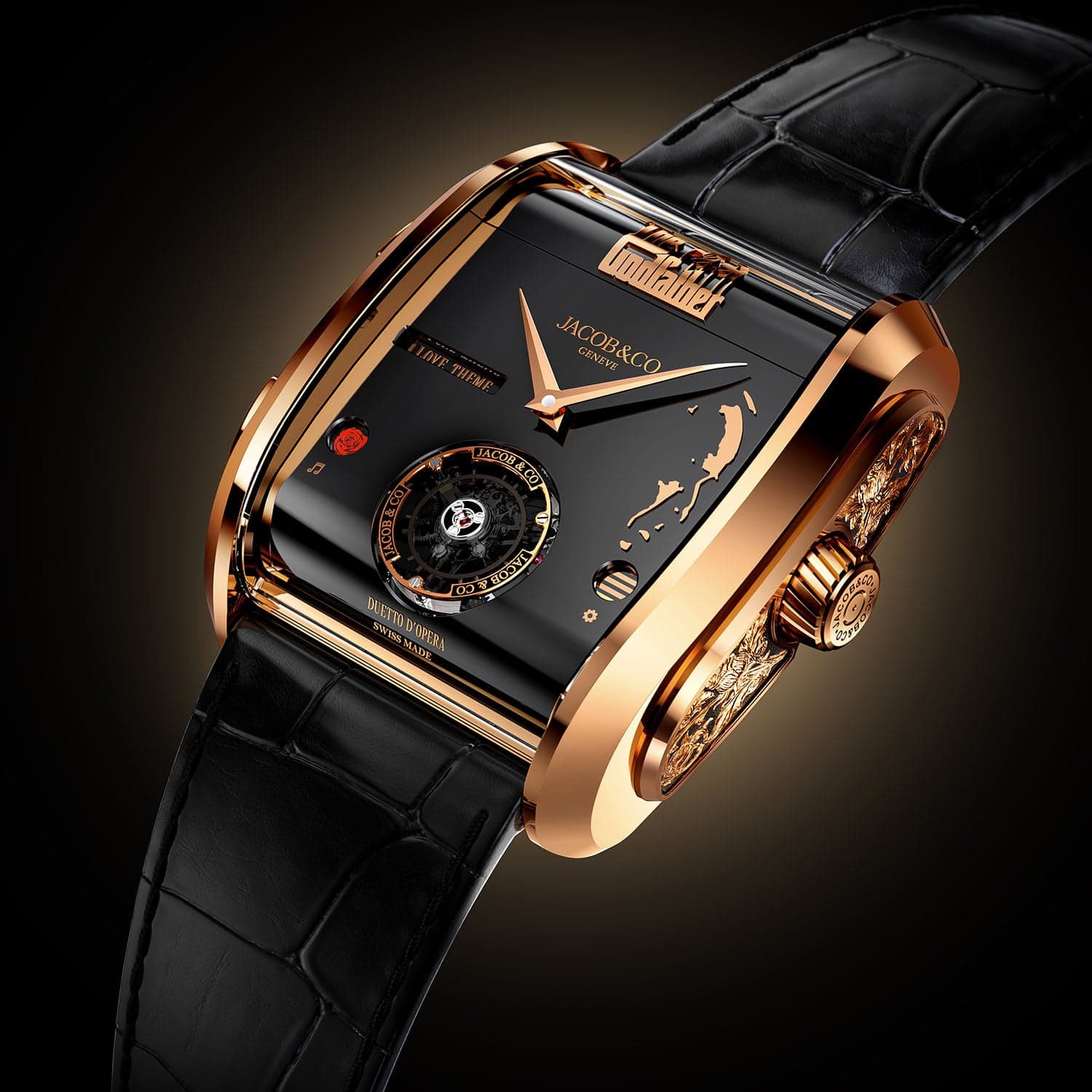 Jacob & Co. The Godfather II: أول ساعة موسيقية في العالم بلحنين — 74 قطعة فقط بسعر 440,000 دولار