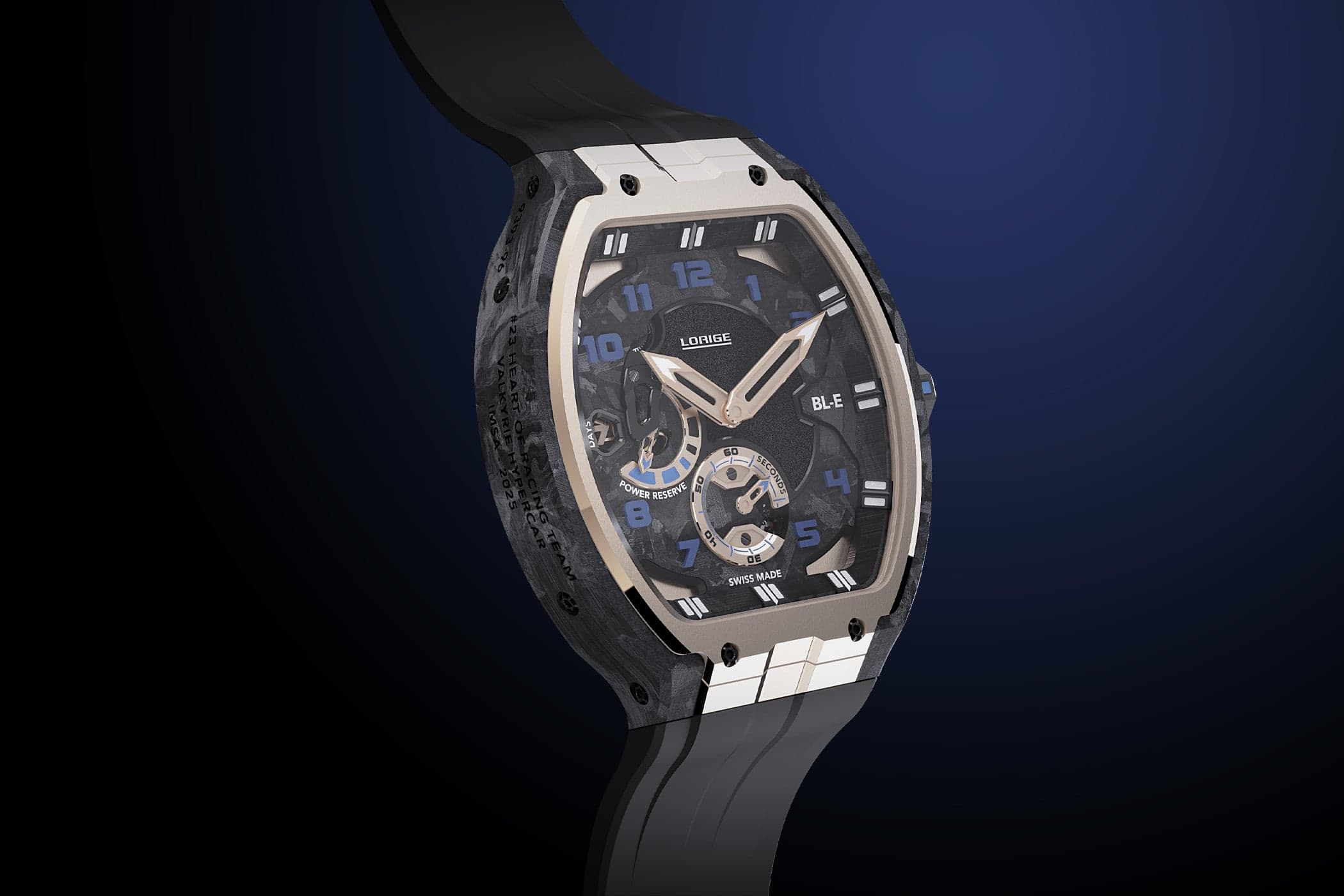 Lorige BL-Endurance Evolution Bleu Asphalte Gold: Valkyrie AMR-LMH Brake-Pad Carbon Meets 5N Rose Gold — Limited to 10 Pieces