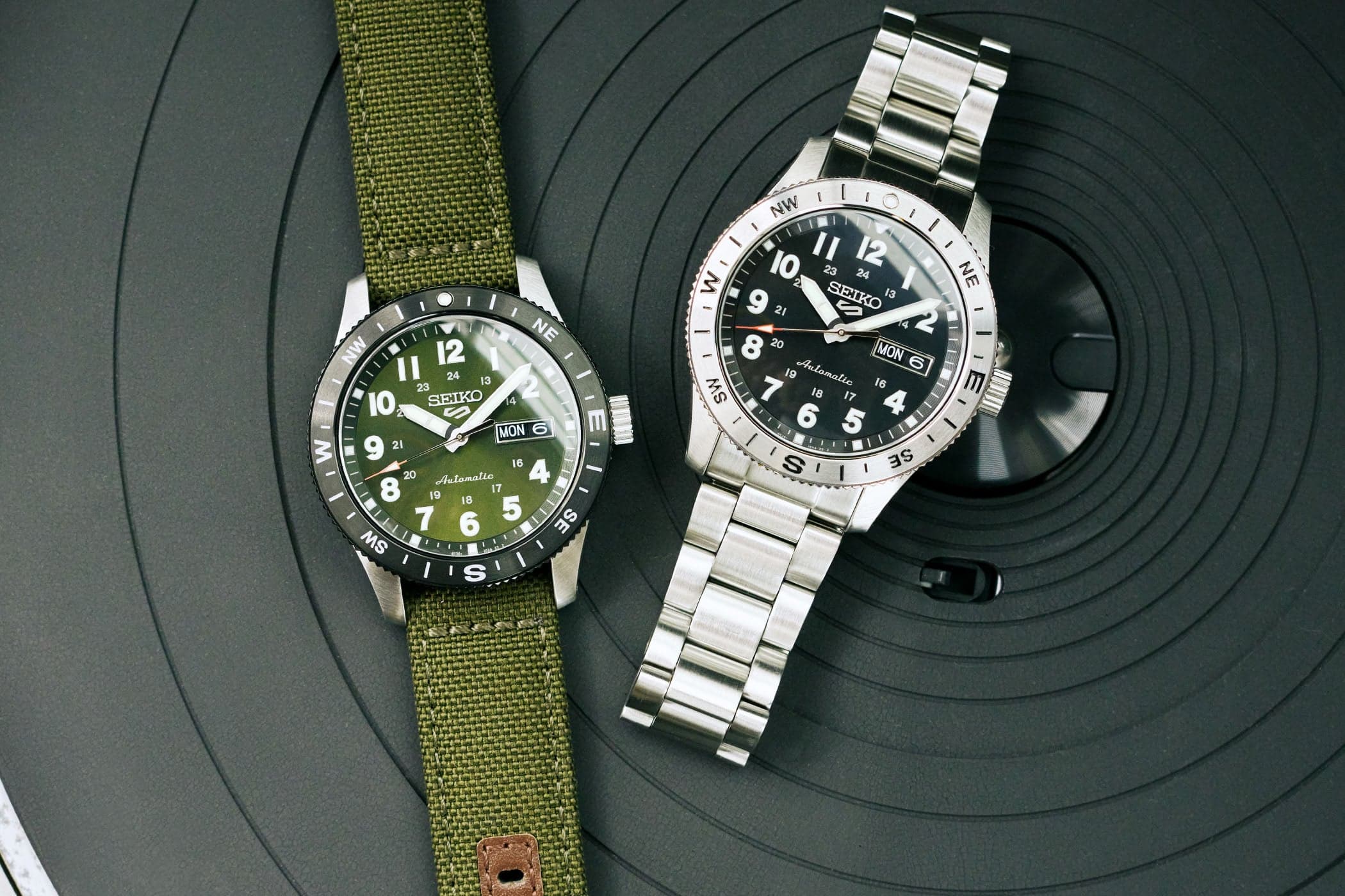 Seiko 5 Sports Field with Compass Bezel: Four Adventure-Ready References Under EUR 410