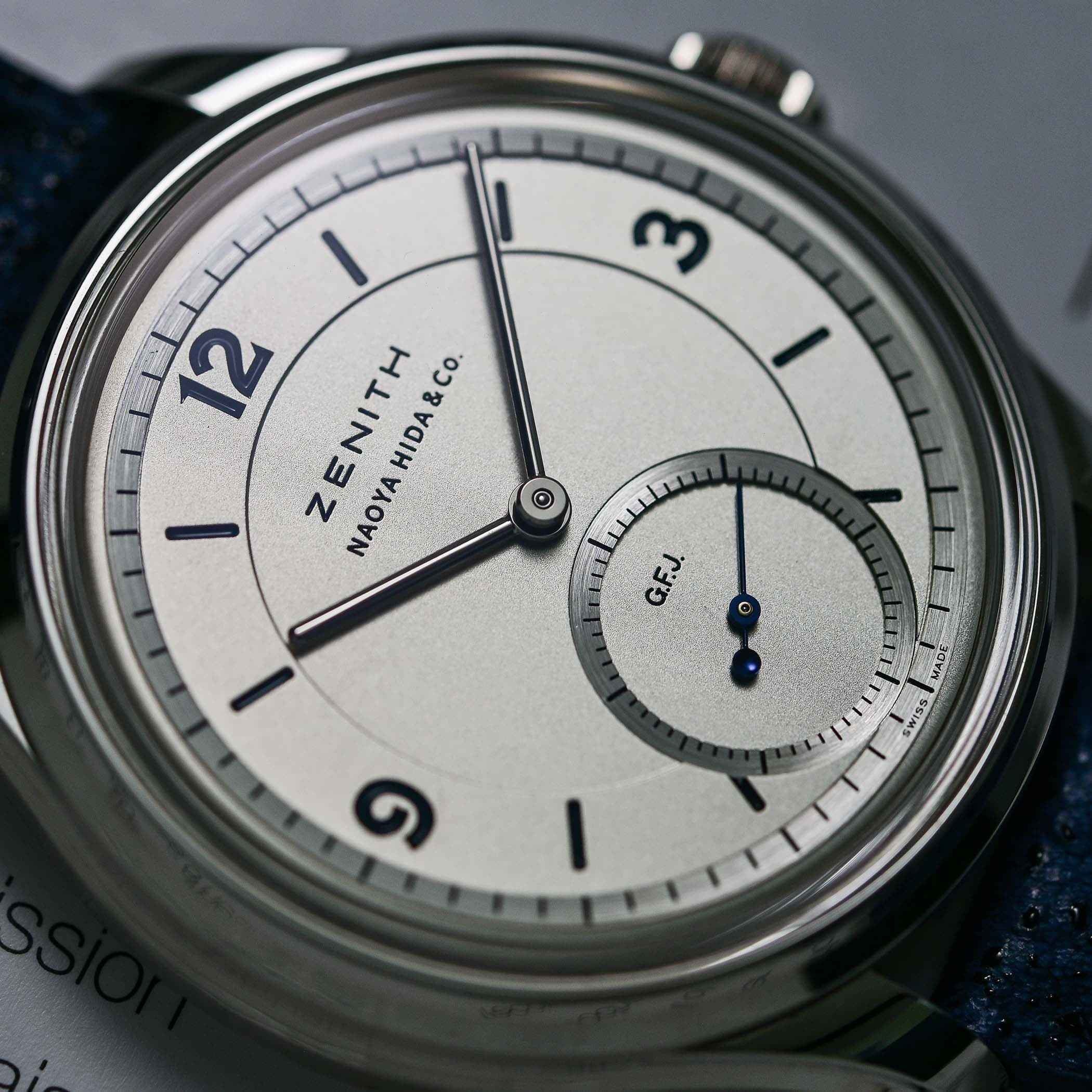 ساعة Zenith G.F.J. Calibre 135 بتوقيع مزدوج مع Naoya Hida & Co.: أسطورة المرصد يعاد تصوّرها في طوكيو — 10 قطع، CHF 58,900