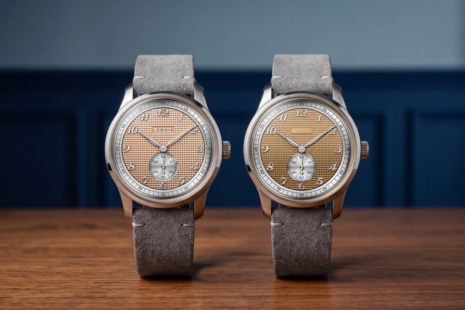 Lebois & Co Heritage Atelier Small Seconds: ميناءا Clous de Paris وStroopwafel® من GT Cadrans باعتماد COSC وبسعر EUR 5,500
