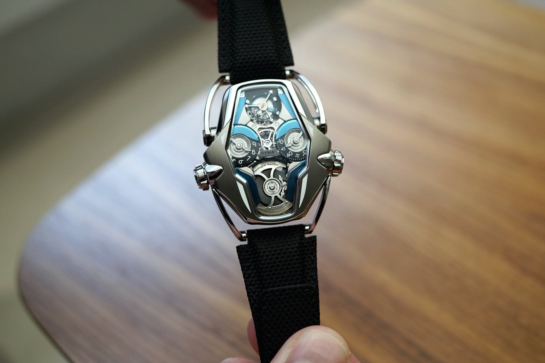 MB&F HM12 "The Guardian": A Flying Tourbillon Robot Head with a 15 kg Mechanical Bodyguard